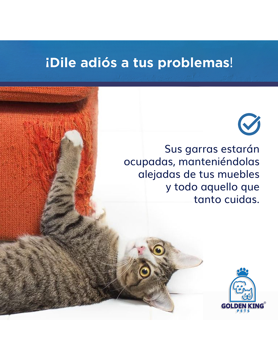 Foto 3 pulgar | Cama Rascador Casa Para Gatos Mexicano con Catnip