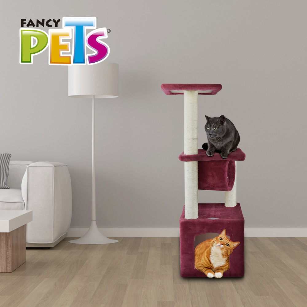 Foto 4 pulgar | Mueble/rascador para Gato Fancy Pets con Tunel y Casa de 92 Centímetros