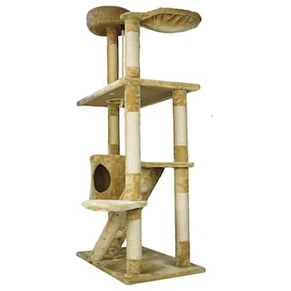 Foto 2 | Mueble/rascadero con Casa y Escalera para Gato Fancy Pets de 158 Centímetros
