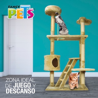 Foto 3 | Mueble/rascadero con Casa y Escalera para Gato Fancy Pets de 158 Centímetros