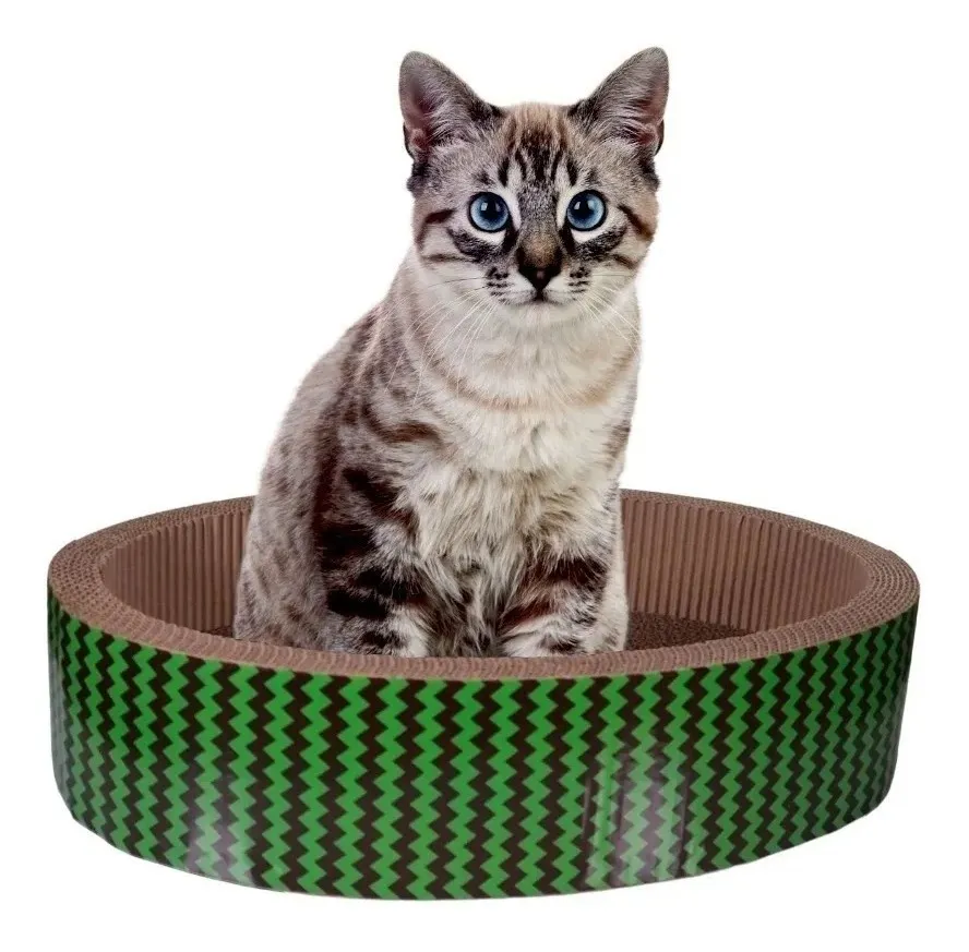 Foto 4 pulgar | Rascador para Gato Ovalado Malubero Multicolor
