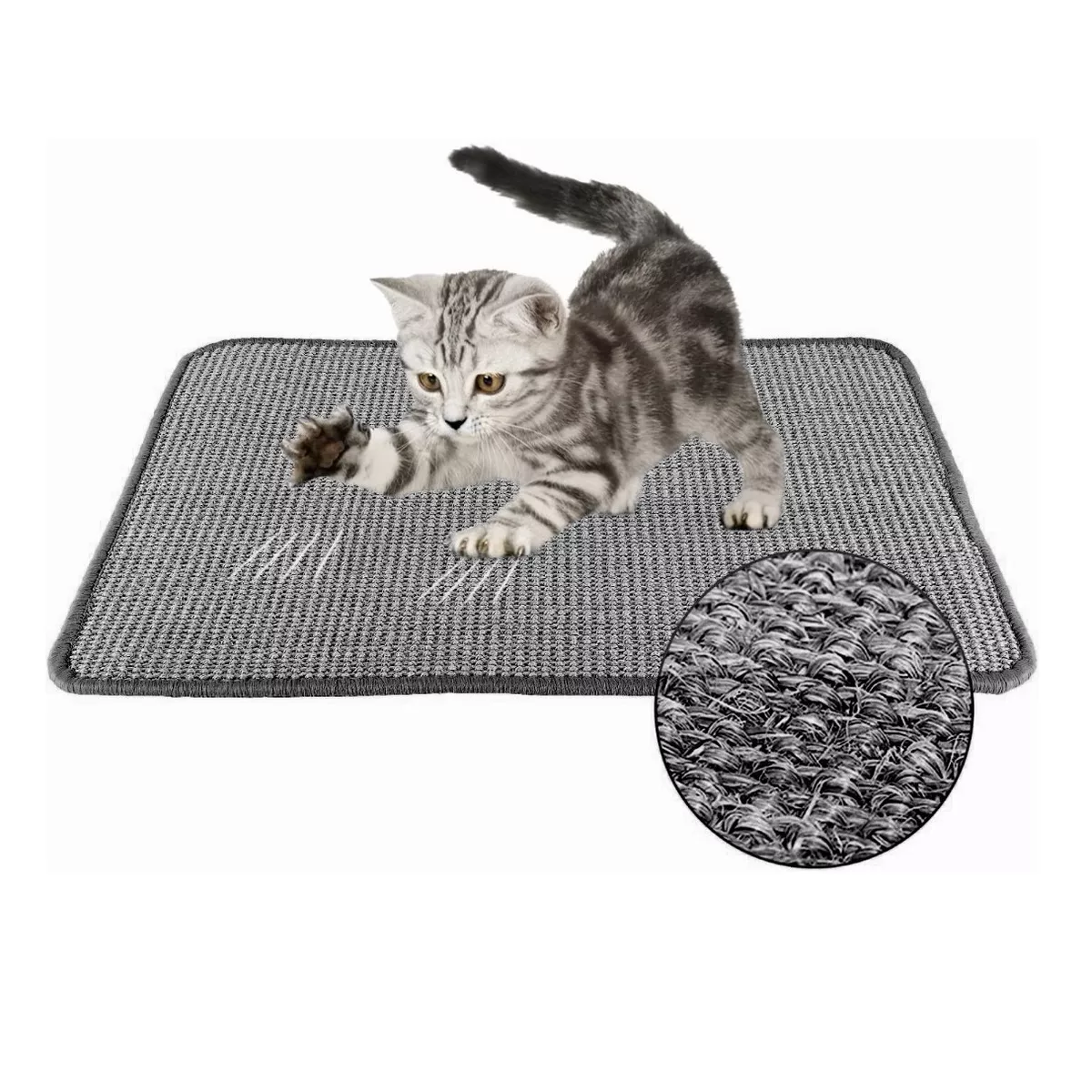 Foto 3 pulgar | Alfombrilla para Rascar Tapetes Rascadores para Gatos Eo Safe Imports Esi-8823 Gris