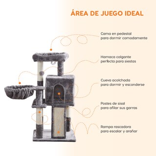 Foto 2 | Mueble Rascador Poli Pets PP-MRPGGY-CART para Gato Cartujo