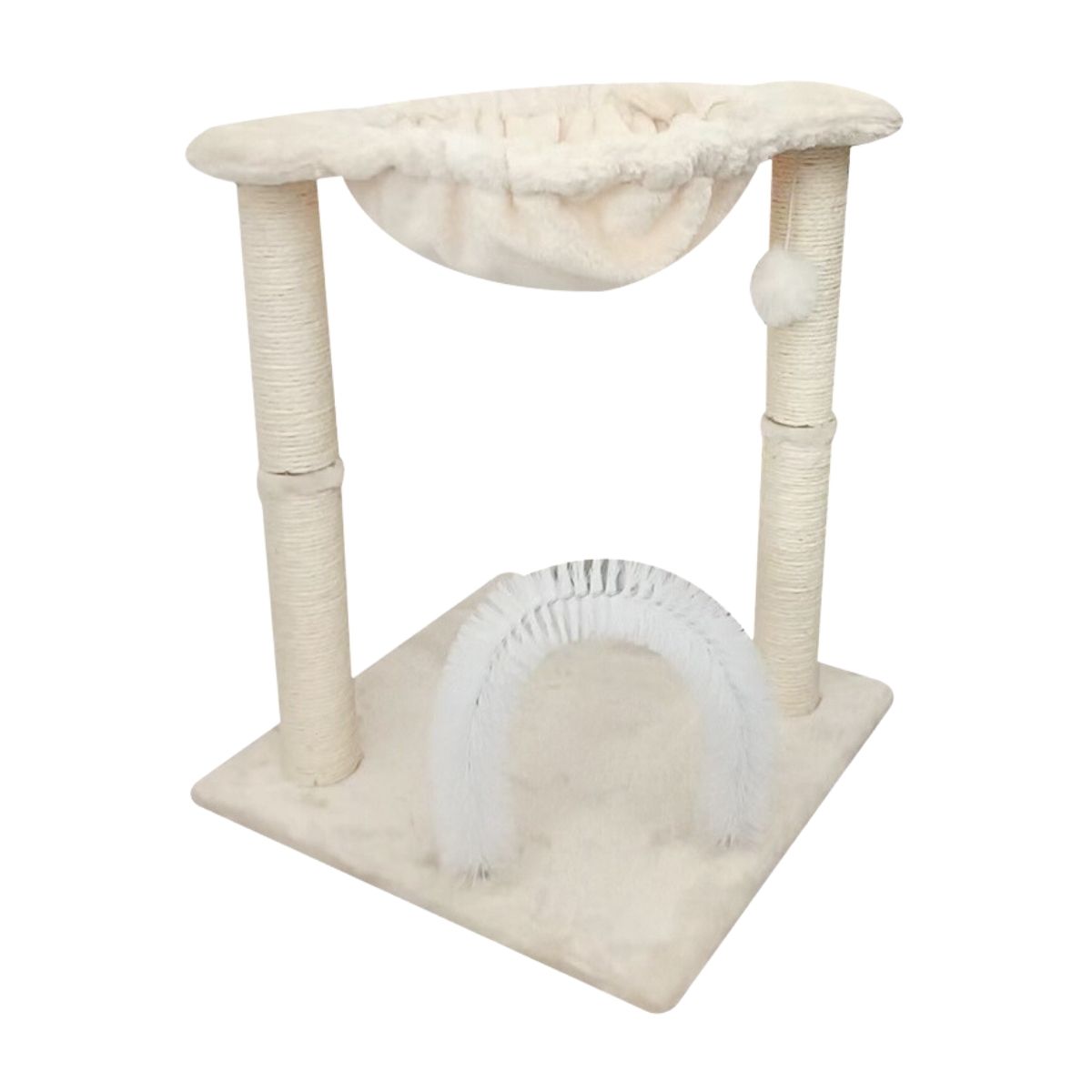 Rascador para Gato Poli Pets con Hamaca color Beige
