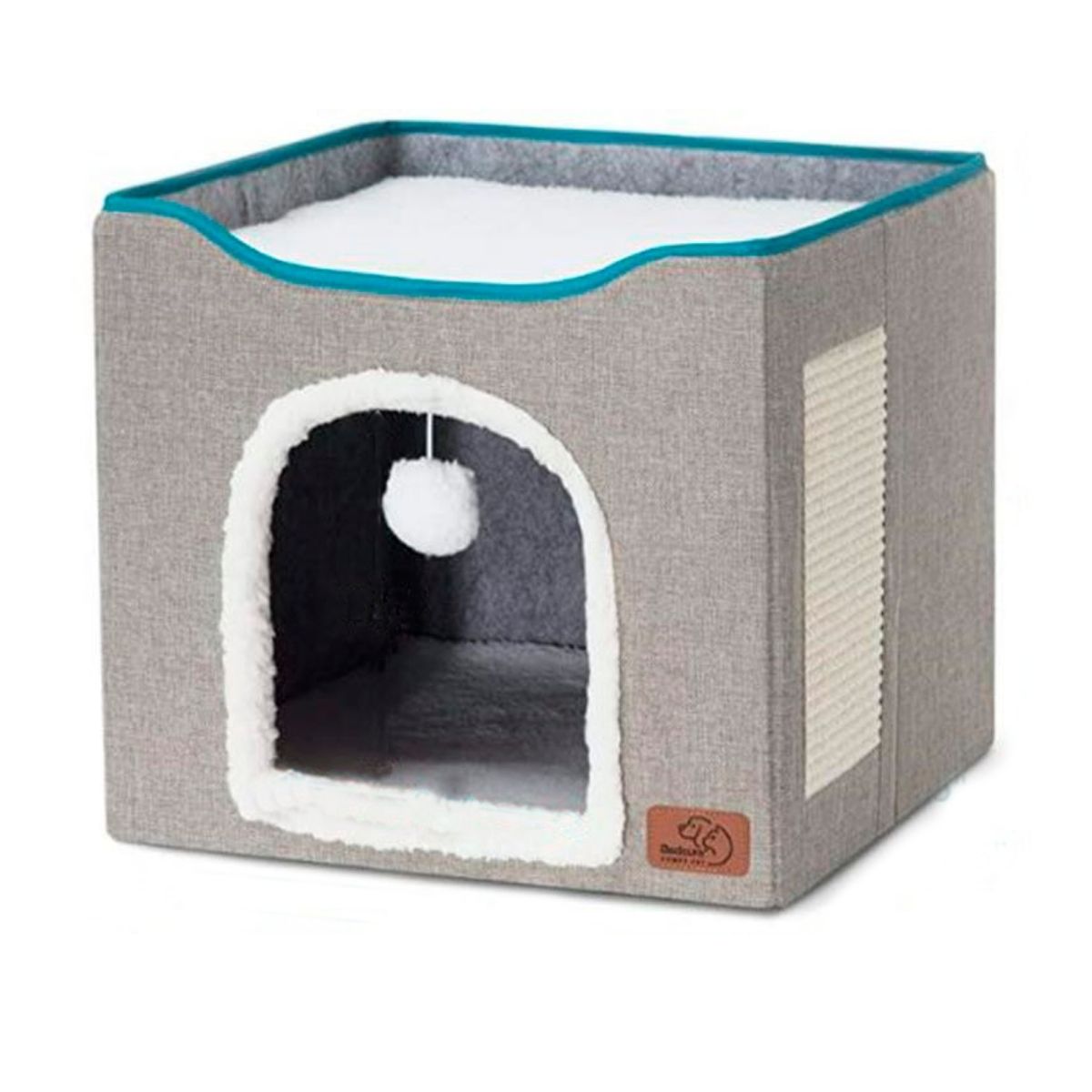 Casa Rascador para Gatos Poli Pets color Gris