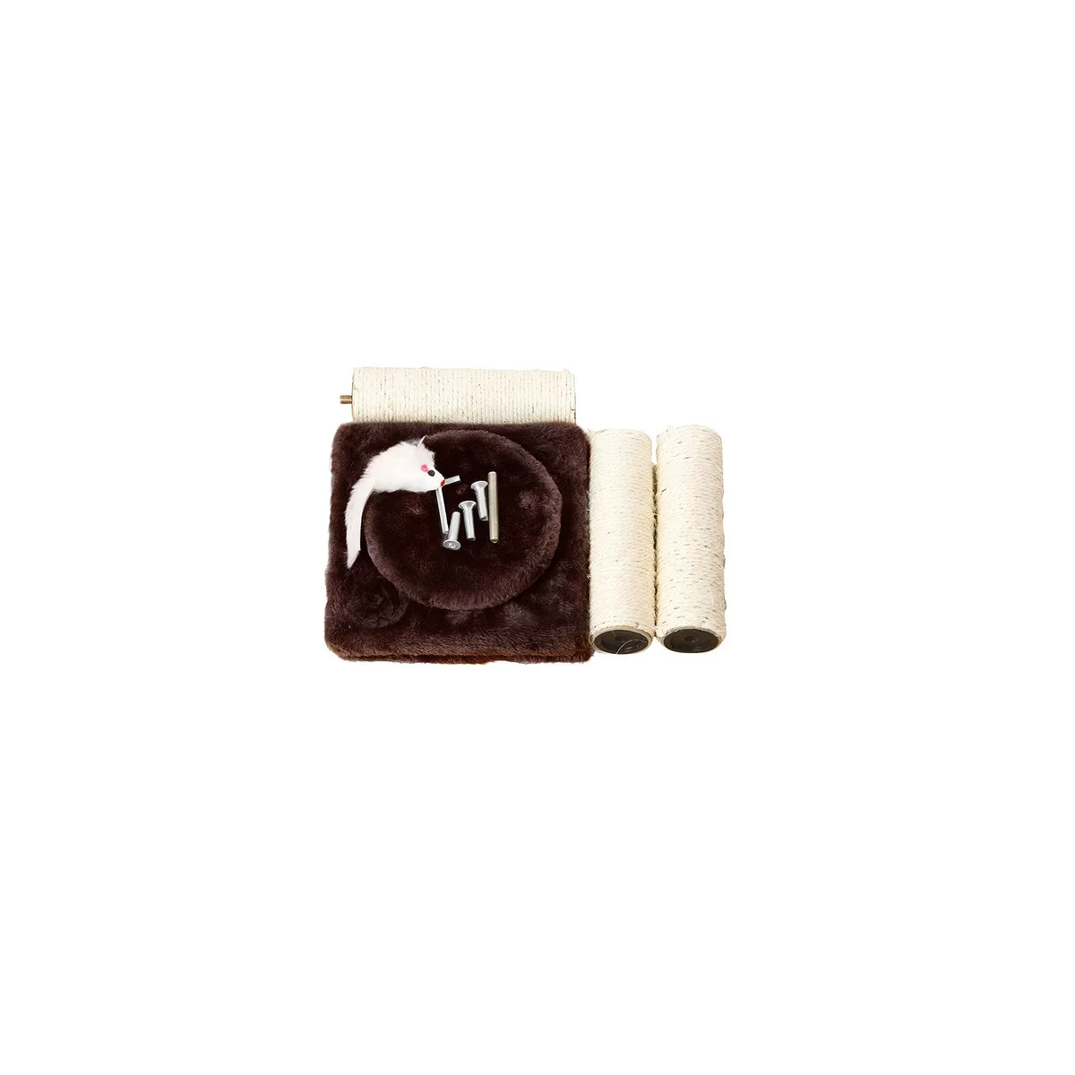 Juguete de Gato 3 Capas y 3 Pilares Niveles Hamaca Rascador Eo Safe Imports Esi-9754 Multicolor