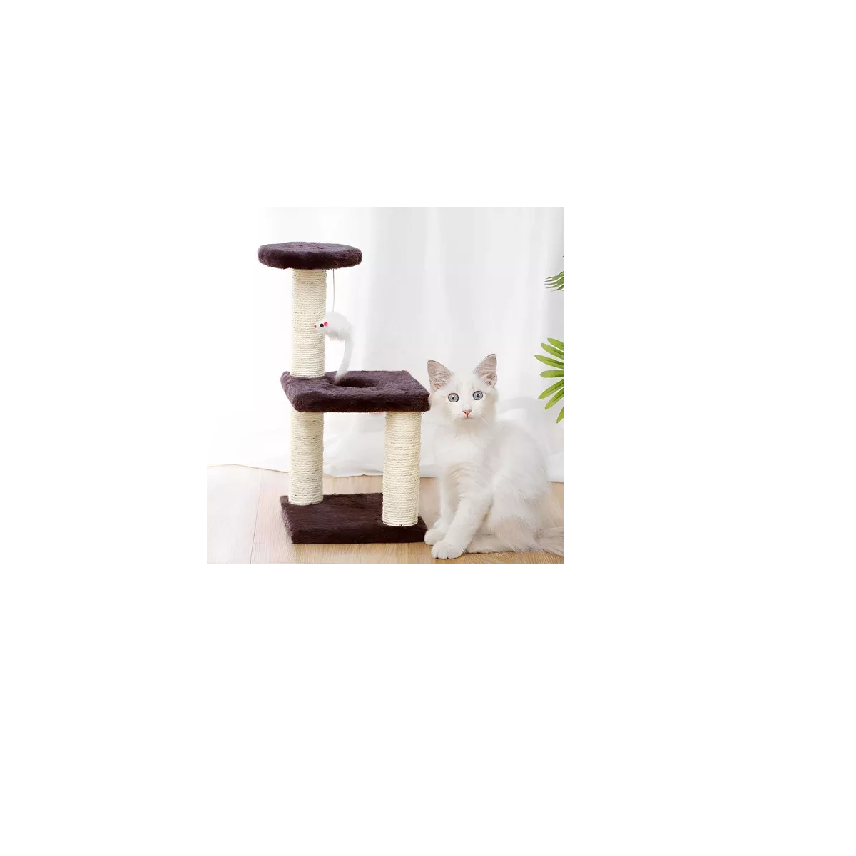 Foto 4 pulgar | Juguete de Gato 3 Capas y 3 Pilares Niveles Hamaca Rascador Eo Safe Imports Esi-9754 Multicolor