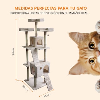 Foto 3 | Mueble Rascador Poli Pets PP-MR01BE-BUR para Gato Burmilla