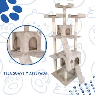 Foto 4 | Mueble Rascador Poli Pets PP-MR01BE-BUR para Gato Burmilla