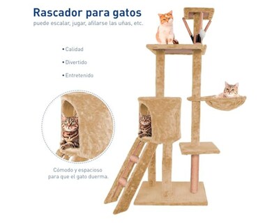 Foto 3 | Torre para Gatos Bluelander Múltiples Niveles