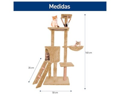 Foto 4 | Torre para Gatos Bluelander Múltiples Niveles