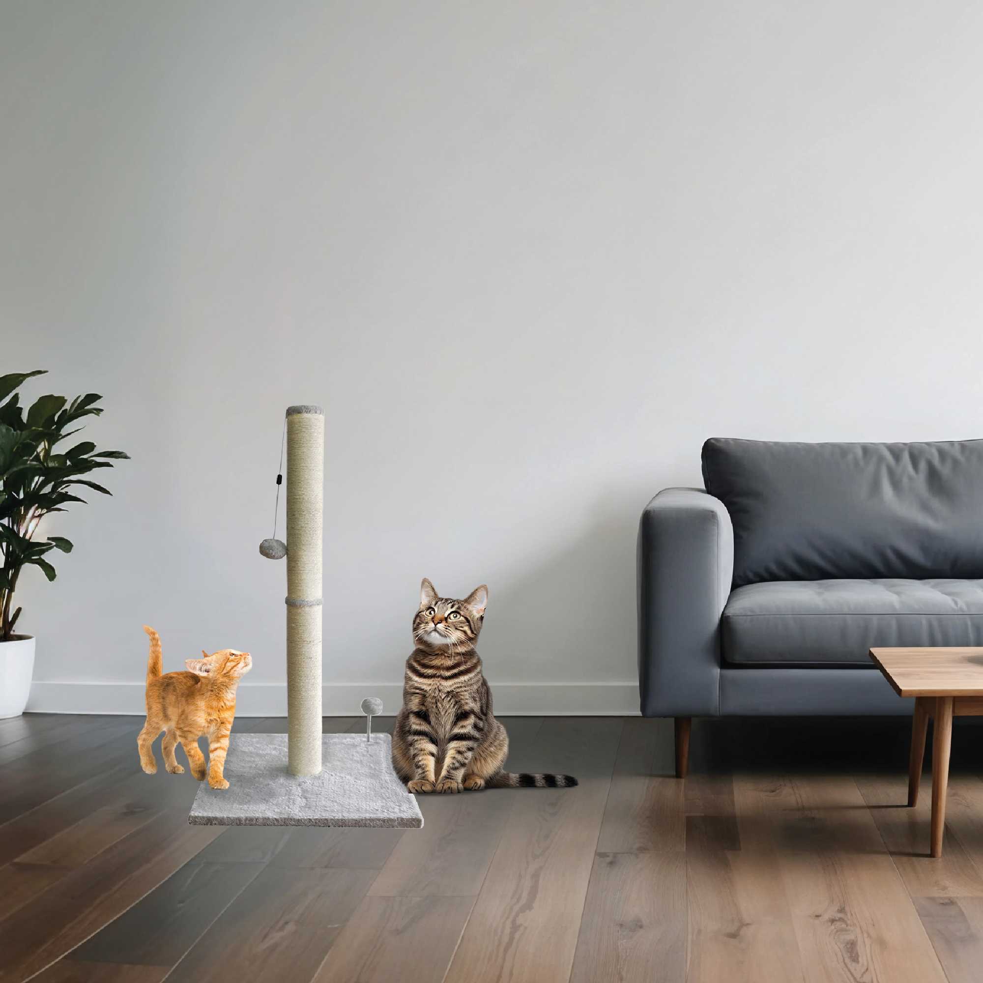 Foto 5 pulgar | Poste Rascador Poli Pets Tokinés de Sisal para Gato