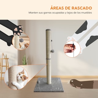 Foto 6 | Poste Rascador Poli Pets Tokinés de Sisal para Gato