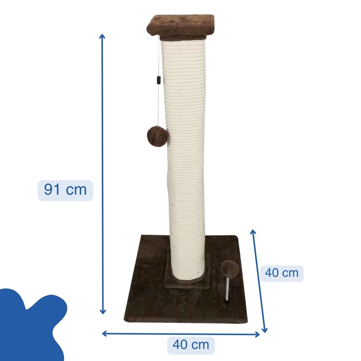 Foto 6 pulgar | Poste Rascador para Gato Poli Pets PP-PRPG-BIR-1 Birmano De Sisal