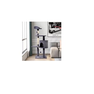 Foto 3 | Árbol Rascador Mueble Torre Con Casa Eo Safe Imports Esi-10846 Gris para Gato