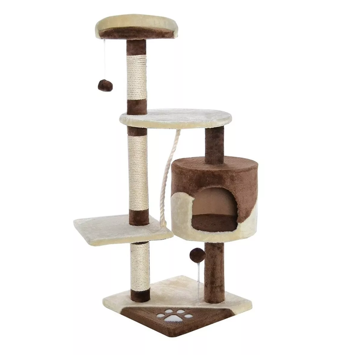 Foto 2 pulgar | Arbol Trepador Rascador Para Gatos Eo Safe Imports Esi-10848 Beige