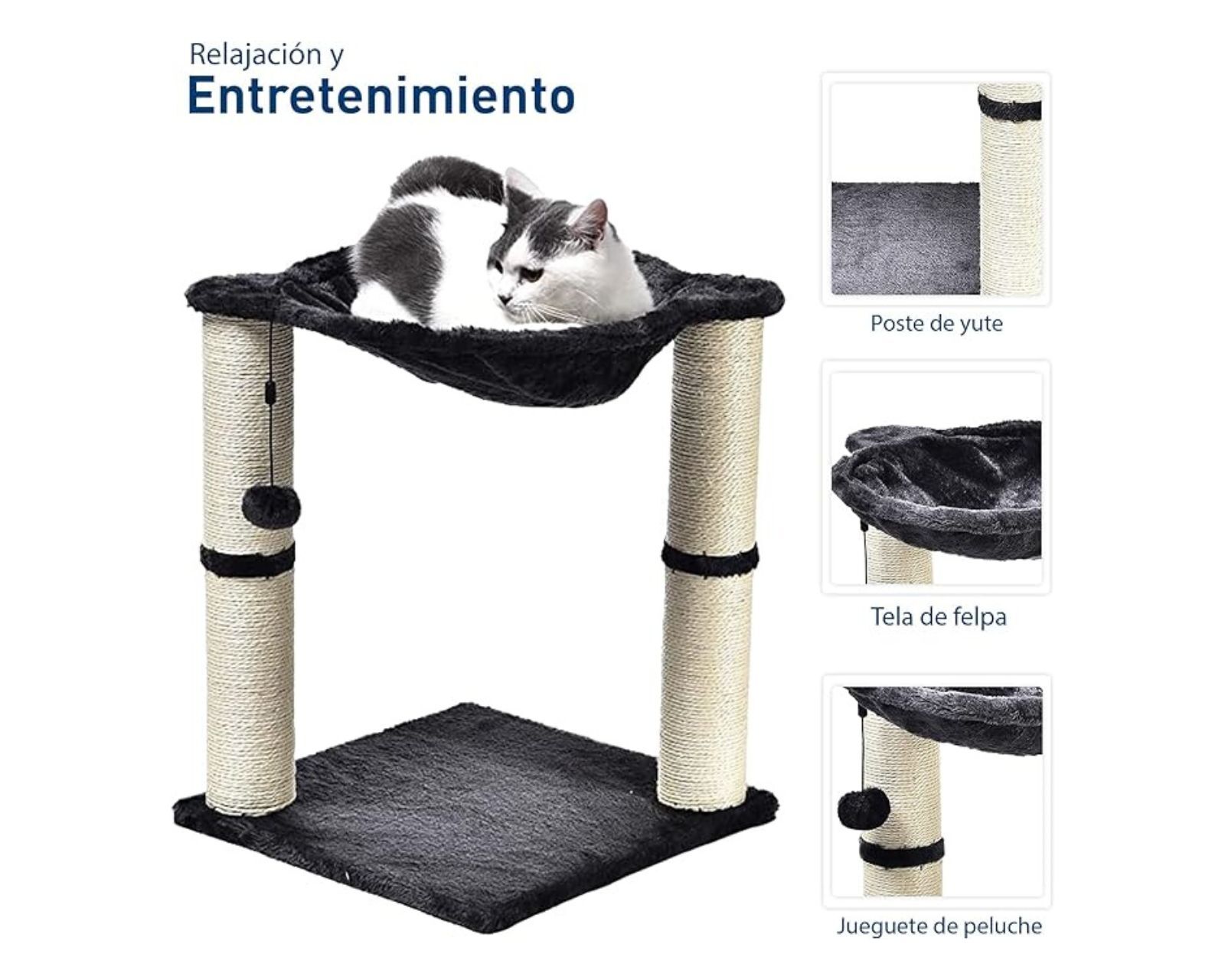 Foto 5 pulgar | Torre/Rascador Bluelander para Gato 50 cm