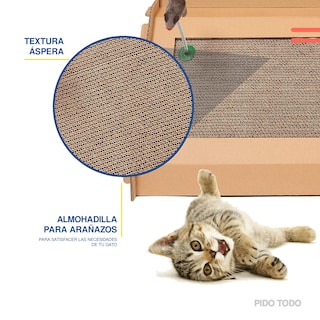 Foto 5 | Casa Cama Rascador Poli Pets PP-CCPGCR de Cartón Corrugado para Mascota