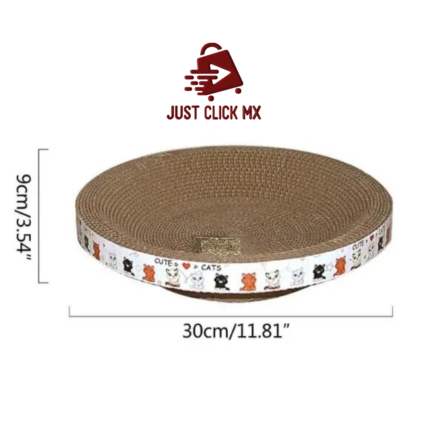 Foto 4 pulgar | Rascador Redondo Para Gato JustClick MX