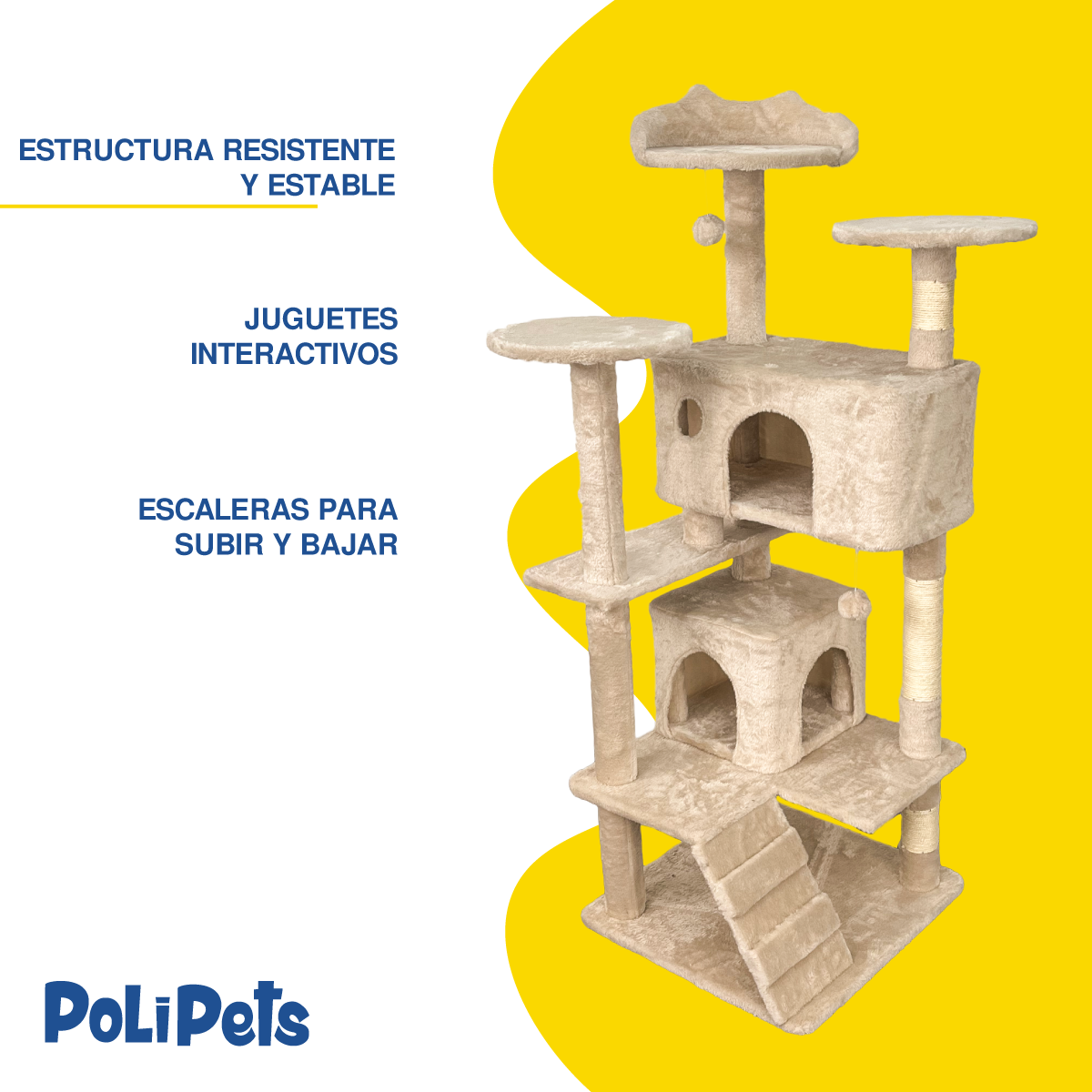 Foto 5 | Rascador Poli Pets 55" para Gato