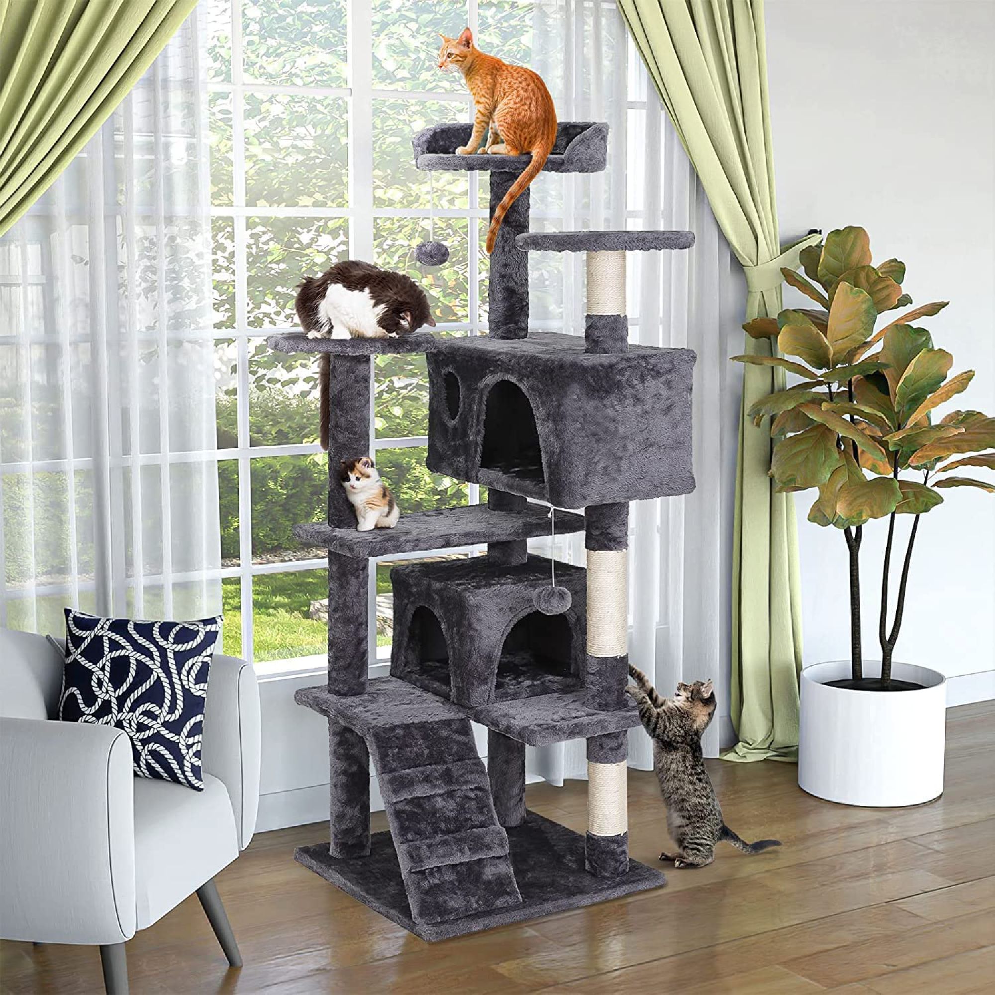 Foto 7 pulgar | Mueble Rascador Poli Pets 55'' Korat para Gato