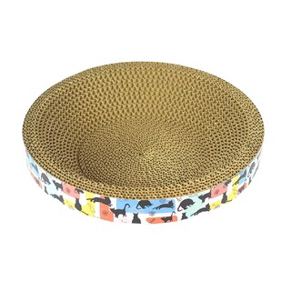 Foto 1 | Rascador para gato circular de 30 cm en marrón resistente y ecológico