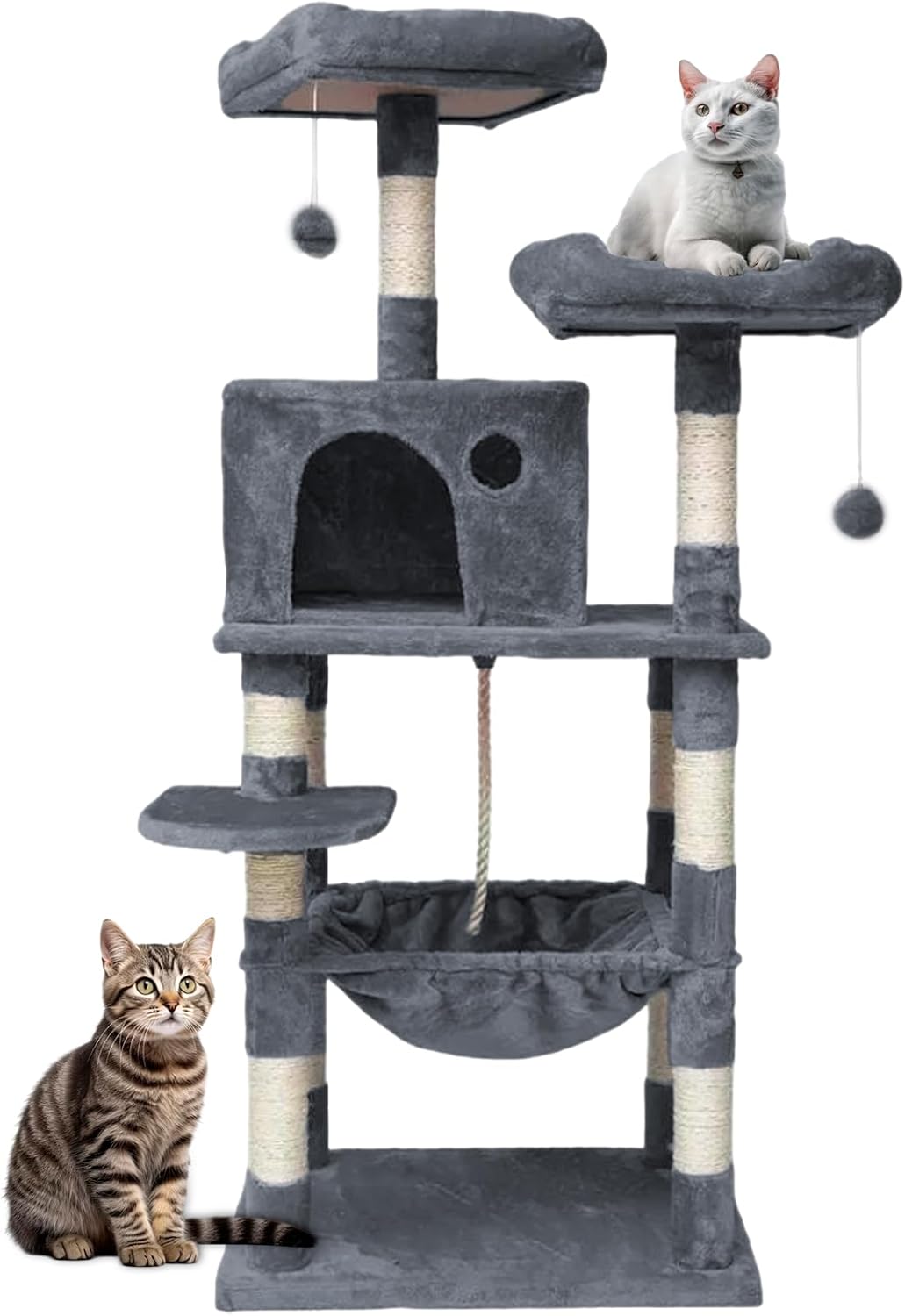 Foto 1 | Torre Para Gatos 1.5 M Torre De Actividades Azul Bluelander