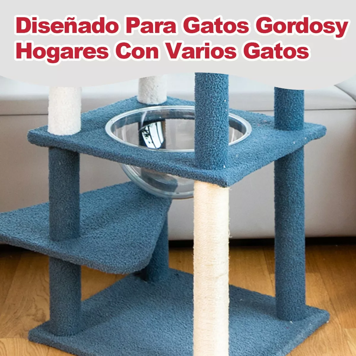 Foto 4 pulgar | Torre Árbol Rascador con Casa Varios Niveles Eo Safe Imports Esi-14139 Multicolor para Gato