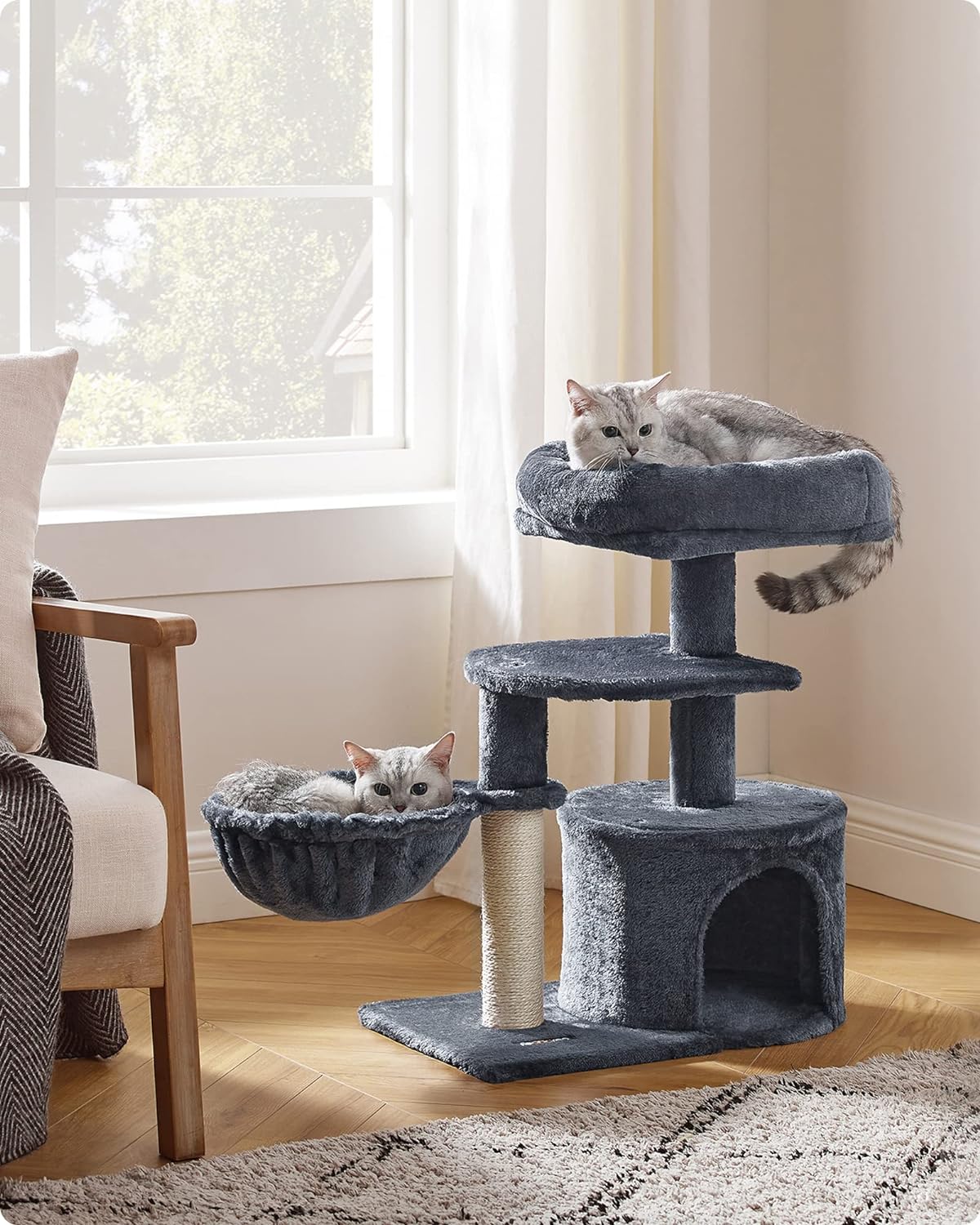 Foto 5 pulgar | Torre Para Gatos Cat Tree Feandrea, Tamaño Pequeño, Con Rascador, Color Gris
