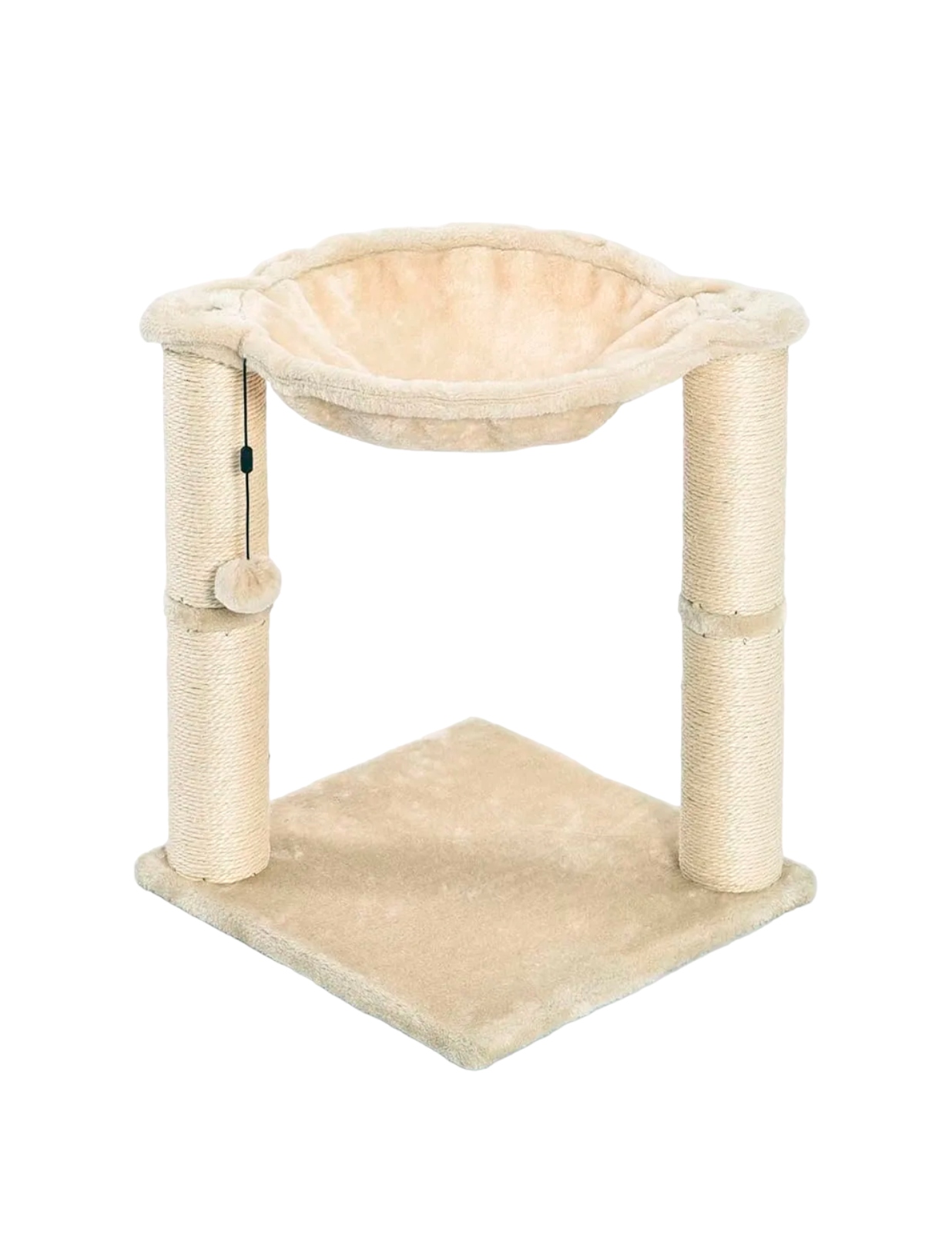 Foto 2 pulgar | Hamaca Para Gato Con Rascador 50 Cm Beige Bluelander