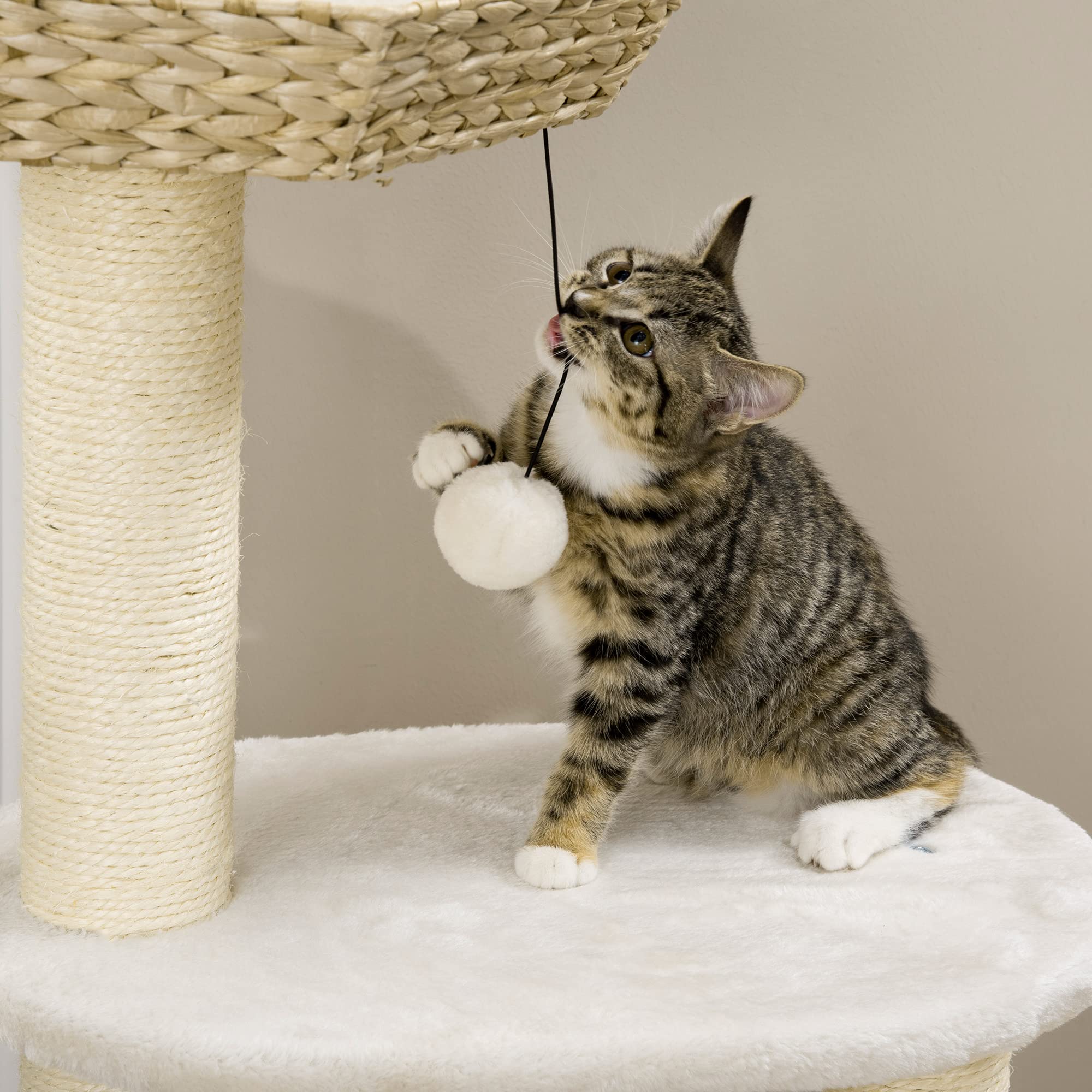 Foto 8 pulgar | Centro De Actividades Cat Tree Pawhut 47 Kitty Para Gatos De Menos De 10 Libras - Venta Internacional.