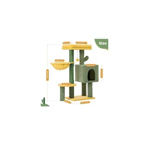 Foto 2 | Árbol Rascador Con Casa Para Gatos Casa Varios Niveles Eo Safe Imports Esi-15106 Multicolor