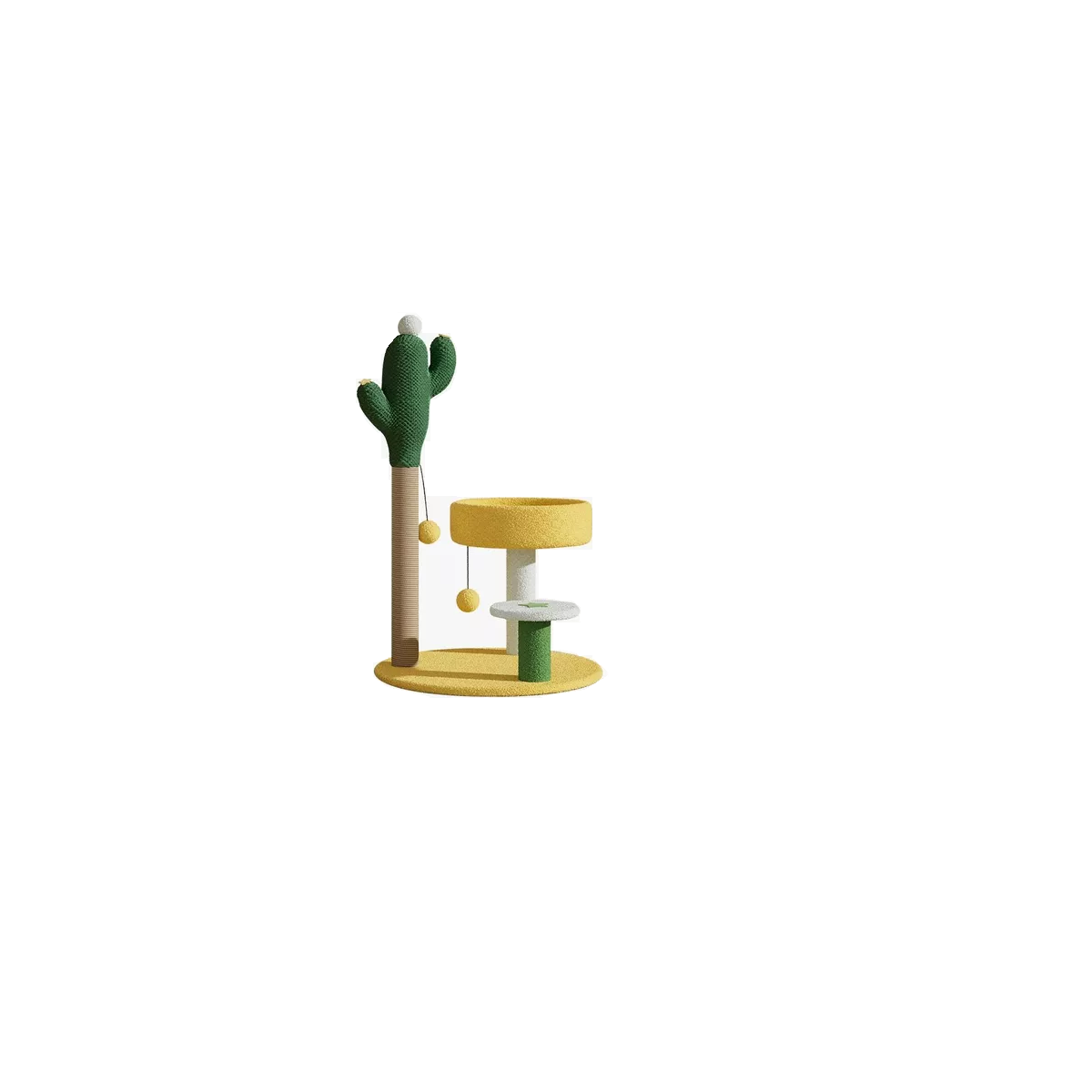 Foto 2 pulgar | Rascador Para Gato Con Pelota De Juguete Y Plataforma Cactus Eo Safe Imports Esi-15105 Multicolor
