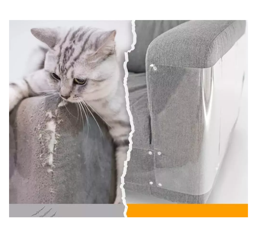 Foto 3 | Protector Antirrasguños De Gato Para Muebles, 10 Piezas Transparente