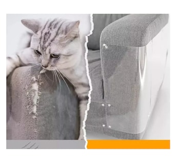 Foto 3 | Protector Antirrasguños De Gato Para Muebles, 10 Piezas Transparente