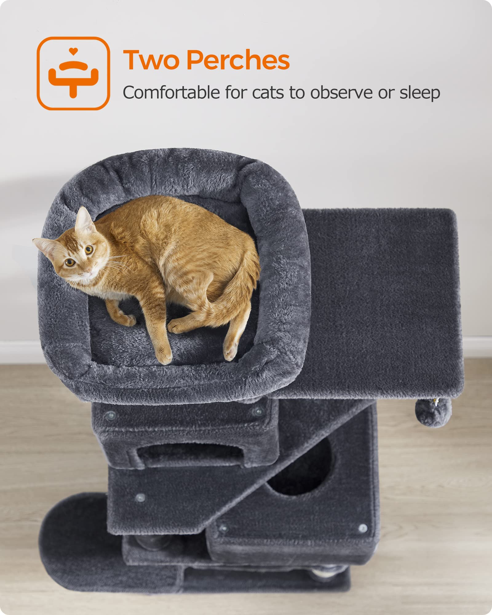 Foto 4 | Torre Para Gatos Cat Tree Feandrea Para Gatos De Interior Con Rascador