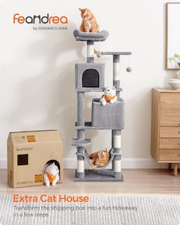 Foto 2 | Torre Para Gatos Cat Tree Feandrea Para Gatos De Interior Con Rascador