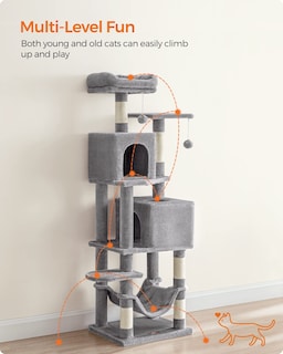 Foto 3 | Torre Para Gatos Cat Tree Feandrea Para Gatos De Interior Con Rascador