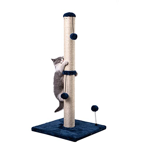 Foto 2 pulgar | Rascador Para Gatos Mecool Basics Premium, 86 Cm De Alto, Azul Marino - Venta Internacional.