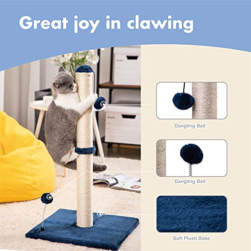Foto 3 pulgar | Rascador Para Gatos Mecool Basics Premium, 86 Cm De Alto, Azul Marino - Venta Internacional.
