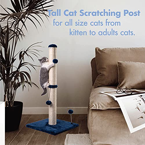 Foto 4 pulgar | Rascador Para Gatos Mecool Basics Premium, 86 Cm De Alto, Azul Marino - Venta Internacional.