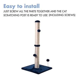 Foto 7 | Rascador Para Gatos Mecool Basics Premium, 86 Cm De Alto, Azul Marino - Venta Internacional.