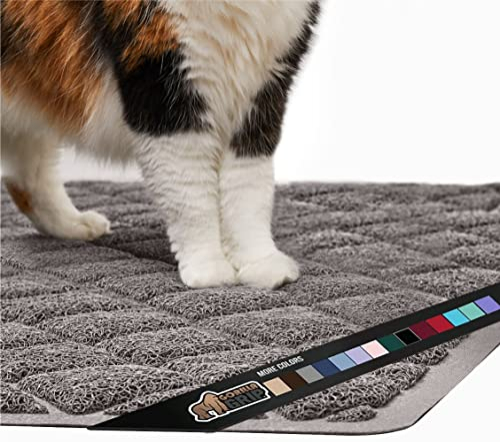 Alfombrilla Para Gatos Gorilla Grip, Gruesa, 47 X 35 Cm, Gris - Venta Internacional.