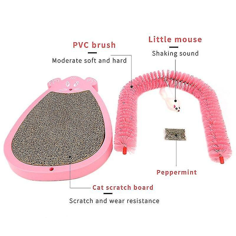 Foto 4 pulgar | Tapete Rascador Para Gatos Cat Toys Huoguo, Rascador, Rosa - Venta Internacional.