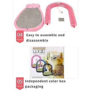 Foto 5 | Tapete Rascador Para Gatos Cat Toys Huoguo, Rascador, Rosa - Venta Internacional.