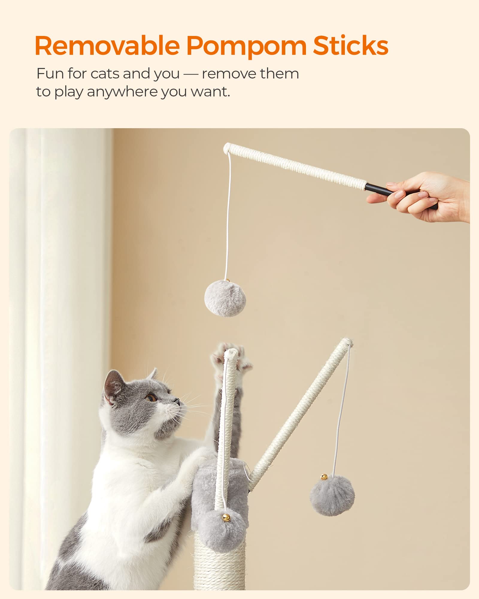Foto 4 pulgar | Cat Tower Feandrea Small Para Gatos Y Gatitos De Interior, Varios Niveles - Venta Internacional.