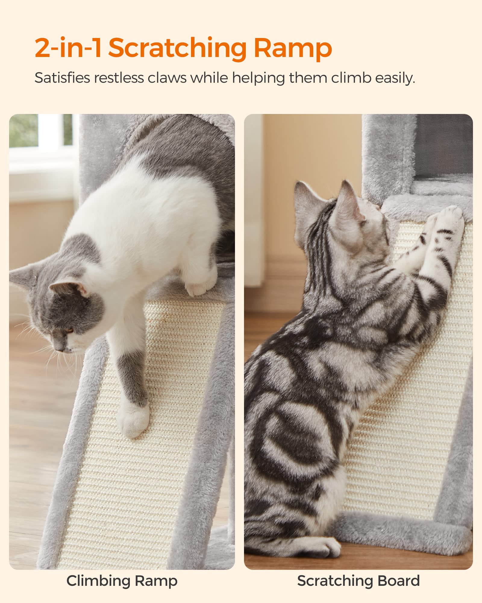 Foto 7 pulgar | Cat Tower Feandrea Small Para Gatos Y Gatitos De Interior, Varios Niveles - Venta Internacional.