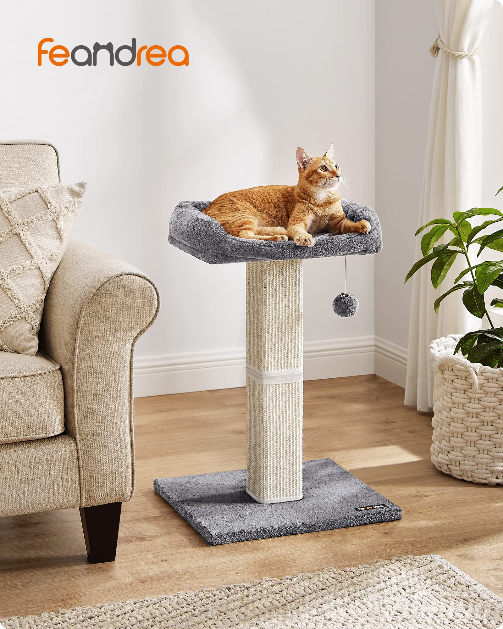 Foto 3 pulgar | Rascador Para Gatos Feandrea Con Percha Y Rascador De Sisal - Venta Internacional.