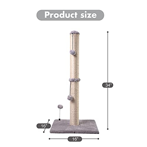 Foto 5 pulgar | Rascador Para Gatos Mecool Basics Premium, 86 Cm De Alto, Gris - Venta Internacional.