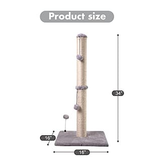 Foto 4 | Rascador Para Gatos Mecool Basics Premium, 86 Cm De Alto, Gris - Venta Internacional.
